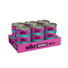Rawz empaque de 18 latas premium para facilitar almacenamiento y planificar menús