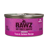 Rawz lata gato atun salmon: sabor natural para la comida diaria del felino.