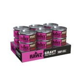 RAWZ picada salmón en lata: sabor real y humedad para la hidratación del gato.