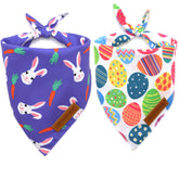 Bandana Realeaf de Pascua para perro con diseño conejo y zanahoria, ideal para sesión de fotos festiva.