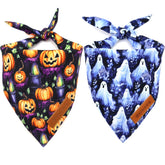 Bandana Realeaf para perro con calabazas, disfraz festivo