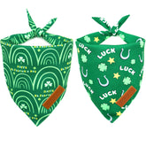 Bandana verde Realeaf San Patricio para perro, accesorio duradero para paseos festivos