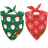 Realeaf bandana navidad con copos de nieve para perros pequeños, estilo festivo