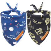 Bandana Realeaf para perro, navidad en dos piezas, ideal para sesiones de fotos festivas.
