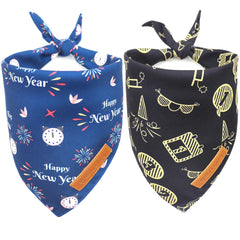 Bandana Realeaf para perro, navidad en dos piezas, ideal para sesiones de fotos festivas.