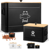 Reallnaive contenedores de alimento para gato con tapa aireada y gran capacidad.