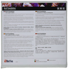 Red Sea Reef Foundation Kit Completo, controla calcio, alcalinidad y magnesio