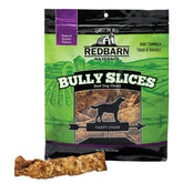Redbarn Bully Slices en envase de 3x9oz, snack duradero para perros.