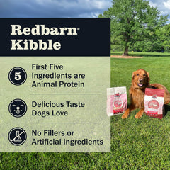 Redbarn plato para servir con porciones listas para comer.