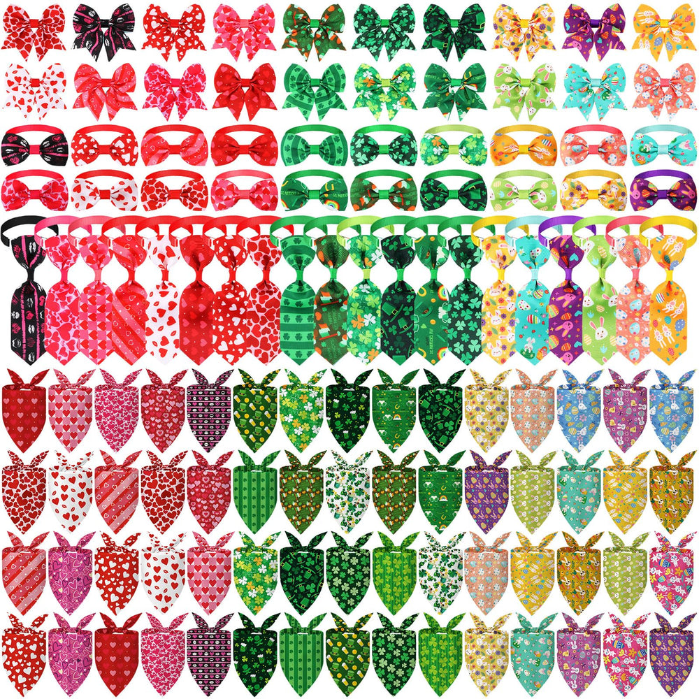Bandana triangular Reginary para perro, diseño San Valentín, cómoda y lavable