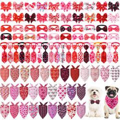 Bandana Reginary para perro con corazones, ideal para Día de San Valentín