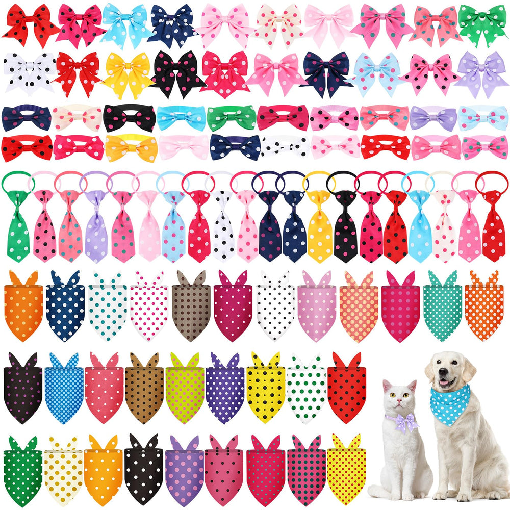 Reginary bandanas triangulares a puntos para mascotas, ideales para salidas diarias.