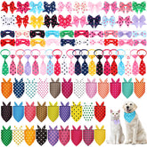 Reginary bandanas triangulares a puntos para mascotas, ideales para salidas diarias.