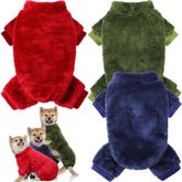 Reginary pijamas para perros, conjunto de 3 piezas para paseos invernales cálidos.