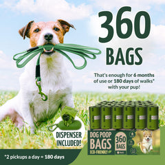 Reli bolsas para perro grandes 9x13 con dispensador en acción.