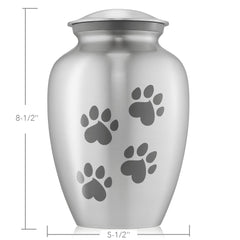 Reminded urna plata, acabado esmalte durable con aspecto elegante.