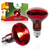 REPTI HOME bombilla calor infrarroja 100W vista frontal, calor seguro para reptiles sin luz molesta.