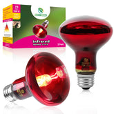 REPTI HOME bombillas-calor-infrarrojo-75w-2-piezas, ideal para zona cálida de mascotas