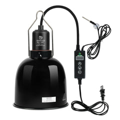 Lámpara REPTI HOME con domo de aluminio y sensor de temperatura para reptiles