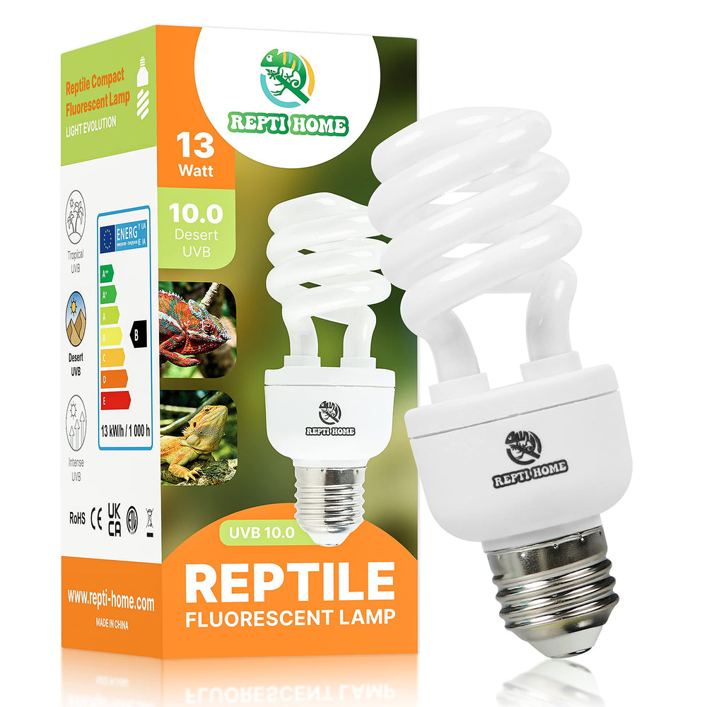 REPTI HOME UVB 10-0, luz desierto: favorece el bienestar de reptiles.