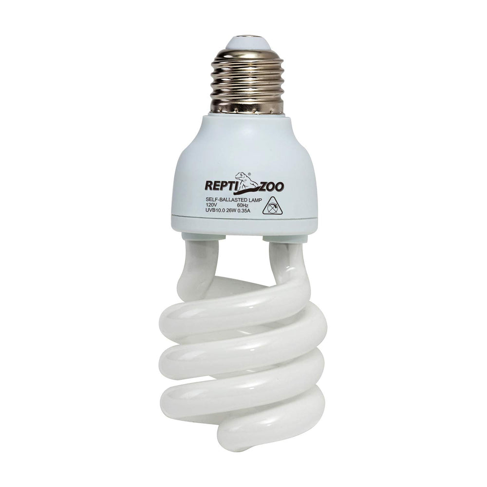 REPTI ZOO lámpara UVB 26W para desiertos, iluminación eficaz para reptiles.