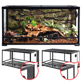 REPTI ZOO terrario de 50 galones con puerta frontal doble, acceso fácil