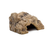 Repticircle Reptile Hide, vista frontal: refugio natural para reptiles con diseño realista.
