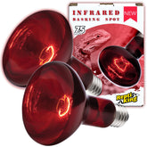 ReptiKing lampara calor roja 75W para terrario, calor estable