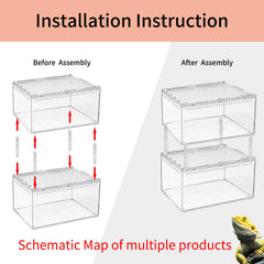 Tapa deslizante magnética de Reptile Growth para acceso seguro.