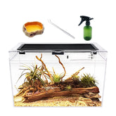 Terrario Reptile Growth con vista 360 para observar al animal desde todos los ángulos.