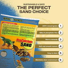 Reptile Sciences Blue Pro-Calcium, sustrato ideal para excavación y exploración controlada.