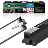 Reptispa T5 HO UVB lampara completa: iluminación natural para reptiles.