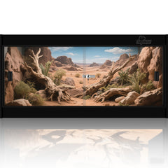 REPWILD 4x2x2 enclosure front view with secure lock for safe reptile access