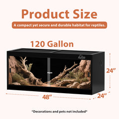 REPWILD glass door close-up highlighting easy access and durable latch