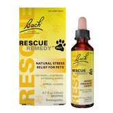 RESCUE Remedio para Mascotas: bote de gotas para apoyo emocional en perros y gatos.