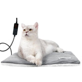 Rest-Eazzzy cama gato con calor, vista frontal, perfecta para siestas cálidas.
