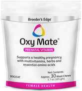Revival Breeder's Edge Oxy Mate, botella, apoyo prenatal para perros y gatos.