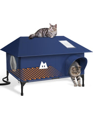 Rewarmle: casa-gato-caliente-frente refugio cálido para felinos exteriores