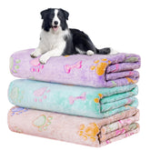 Rezutan manta para perro 41x31 con patitas, doble cara, ideal para camas y jaulas.