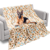 Rezutan manta para perro grande beis, tacto suave para sueño cómodo.