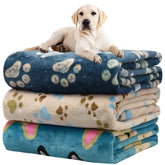 Manta Rezutan para perro grande con patitas, suave y cómoda para la cama.
