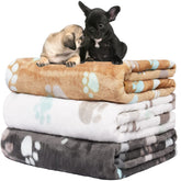 Manta Rezutan triple pack, suave flannel para perro, confort diario.