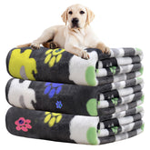 Manta Rezutan para perros grandes con elefante gris, suave y lavable para jaula o cama.