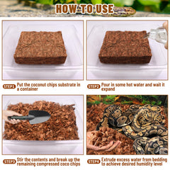 Riare Coco Chip: retiene calor y humedad para hábitats estables.