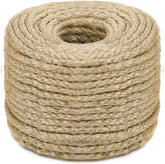 Riemex cuerda sisal 6mm 100ft para gatos, ayuda a rascar y proteger muebles.
