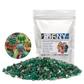 Piedras pulidas verdes de RIFNY para acuario, realzan el entorno acuático.