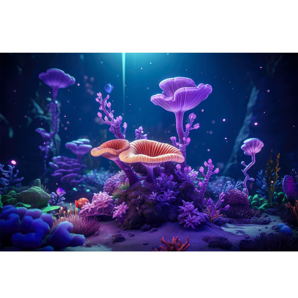 Riivvdise fondo submarino para acuario tropical que eleva la profundidad visual