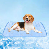 Alfombra de enfriamiento RIOGOO para perros, azul, 36x24 pulgadas, ayuda a mantener la frescura.