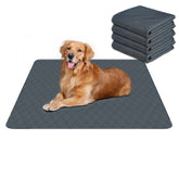 RIOUSSI tapetes lavables para perros en gris oscuro, tamaño 36x41 pulgadas para entrenamiento