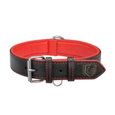 Riparo collar de cuero ajustable para perro, ideal para paseos diarios.